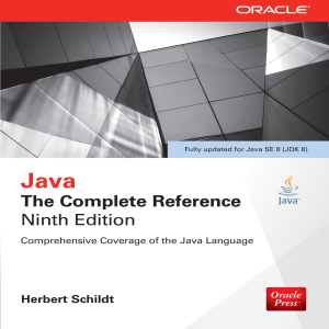 Java 8 The Complete Reference Ninth Edition