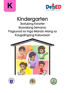 Q3-Kindergarten Week-8