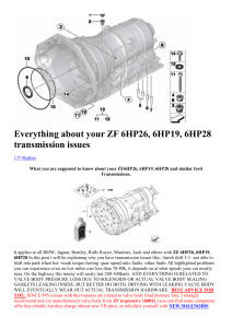 ZF-Everything about your ZF 6HP26-28-32