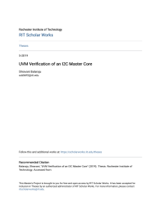 UVM Verification of an I2C Master Core