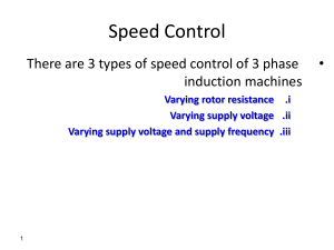 Speed Control of 3 phase IM