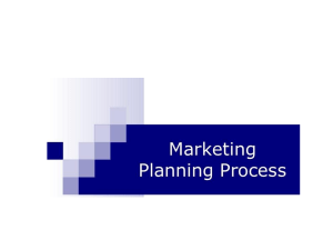 Marketing planning process