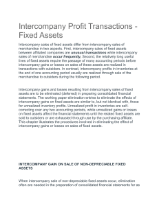 Accounting Based Costing for Intercompany
