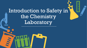 INTRODUCTION TO SAFETY LABORATORY