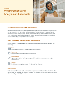 handout measurement and analysis on facebook