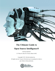 Open Source Intelligence Guide for Cyber Investigators