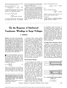 On the Response of Interleaved Transformer Windings to Surge Voltages