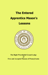 Entered Apprentice Mason Lessons V2.0