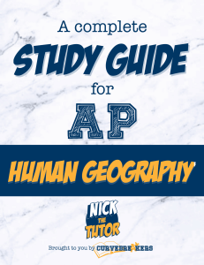 AP Human Geography Study Guide (1)