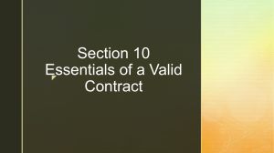 Essentials of a Valid Contract (1)