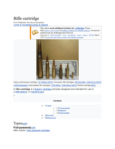 Rifle cartridge