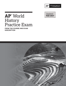 AP World 2017 Practice (updated Fall 2017)