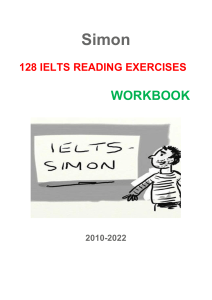 (@Actual IELTS Test)128 READING EXERCISES