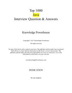 Top 1000 Java Interview Questions  Includes Spring, Hibernate, Microservices, GIT, Maven, JSP, AWS, Cloud Computing ( PDFDrive )