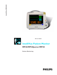 Philips IntelliVue MP20,MP30 Patient Monitor - Service manual