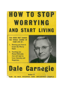 Dale Carnegie - How To Stop Worrying And Start Living 