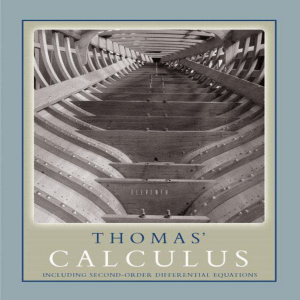 Thomas Calculus Second-Order Dif. Equ.