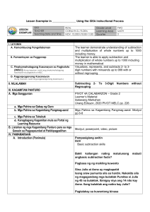 Lesson exemplar in Math 2- Coralyn SJ. Flora