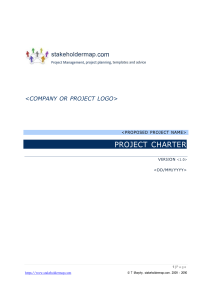Project charter practice