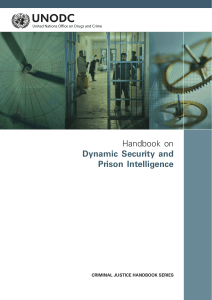 UNODC Handbook on Dynamic Security and Prison Intelligence