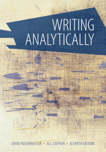 Writing Analytically 7th Edition