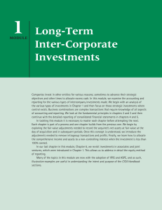 Chap 1 - Accounting for Investments