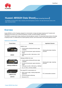 Huawei AR502H Data Sheet (EC-IoT Scenario)