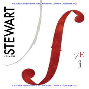 Stewart Calculus 7th edition