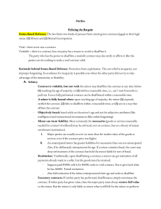 Contracts II Outline