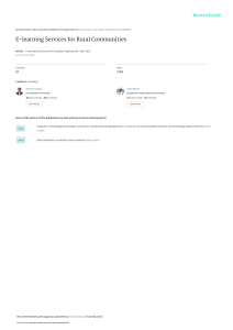 E-learning Services for Rural Communities: ICT & LMS Model