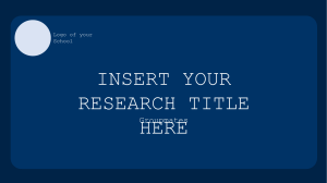 Research Defense Template