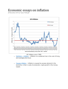 Economic essays on inflation