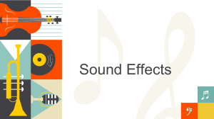 Audio or Sound Effects