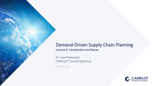 Demand-driven Supply Chain Planning