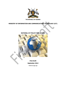 Uganda National ICT Policy Document