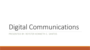 Digital Communications: Signals, Encoding, Transmission Modes