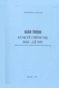 Giaotrinh Kinh tế chính trị Mác-Lênin (chính thức)