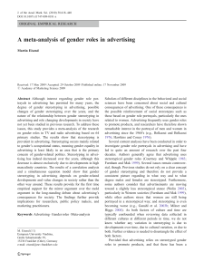 A meta-analysis of gender role