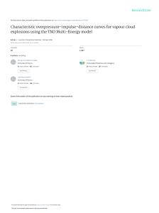 Vapor Cloud Explosion Analysis using TNO Multi-Energy Model