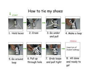 shoe tying