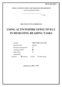 using activinspire effectively in designing reading tasks