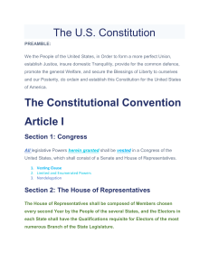 Constitution Outline Made by Moi