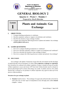 General Biology 2 Q4 W3 M3 LDS Plants-and-Animals-Gas-Exchange RTP
