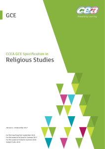 GCE Religious Studies (2016)-specification-Standard