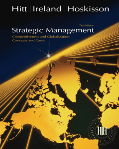 Hitt-Ireland-Hosk's Strategic Management