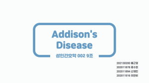성인 Addison's Disease final