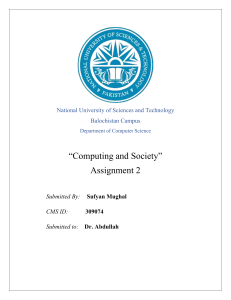 Computing and Society Assignment 02