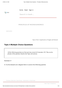 Topic 4 Multiple Choice Questions – Principles of Microeconomics