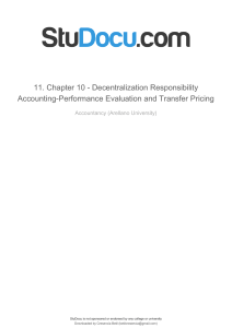 Chapter 10 Decentralization