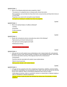 Psychology & Psychiatry Exam Questions